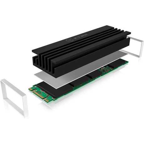Icy Box ib-m2hs-70 Kühlkörper (schwarz, unterstützt m.2 2280 SSD)