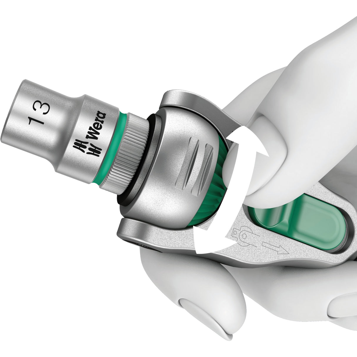 Wera 8100 SC 6 Zyklop Speed ​​Rattels Set, 1 2 Laufwerk