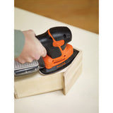 Black+Decker 120 Watt Maus-Detailschleifer KA2500K-QS Deltaschleifer (Orange Schwarz, Zubehör und Koffer im Lieferumfang enthalten)