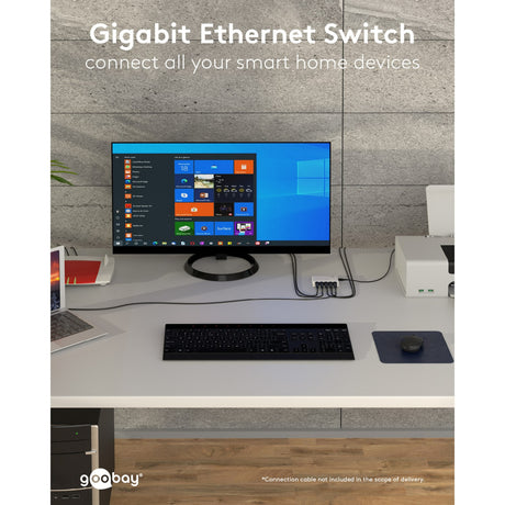 Goobay 5-poort gigabit ethernet switch (wit)