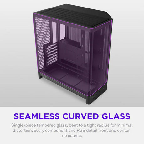Nzxt h6 midi tower behuizing (zwart | 2x usb-a | 1x usb-c | tempered glass)
