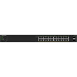 Netgear gs324tpv2 switch (zwart, 190w poe budget)