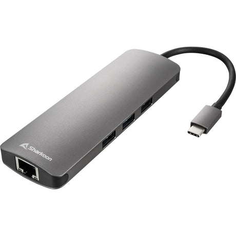 Sharkoon USB 3.0 Typ C Combo Adapter Dockingstation (Dunkelgrau)