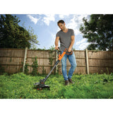 Black+decker Akku-Rasentrimmer stc1820pcb (orange schwarz, Akku nicht im Lieferumfang enthalten)