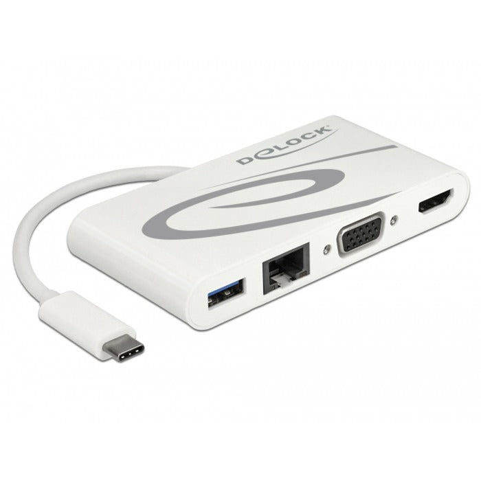 Delock USB-C 3.1> HDMI + VGA + LAN + USB