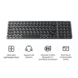 Keychron b4 pro-k8 toetsenbord (wit, us lay-out (qwerty), scissor switches, 96%, abs keycaps, 2.4 ghz | bluetooth | usb)