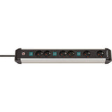 Brennenstuhl Premium-Alu-Line-Socket 6-fach