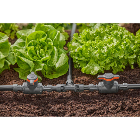 Gardena Micro-Drip-System Absperr- und Regulierventil 13 mm (1 2 ) (grauorange)