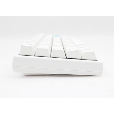 Ducky One 2 Pro Mini weiße klassische mechanische RGB-Gaming-Tastatur (weiß, US-Layout (QWERTY), Cherry MX Red, 60 %, RGB-LED, Double-Shot PBT, Quack-Mechanik)