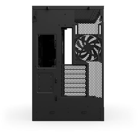 Nzxt h9 flow Midi-Tower-Gehäuse (schwarz (matt) | 2x USB-A | 1x USB-C | gehärtetes Glas)