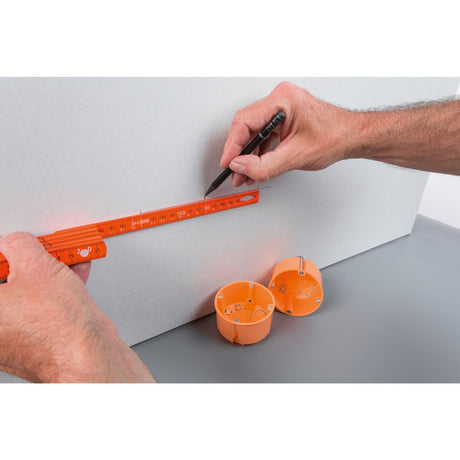 Wiha Elektriker-Gliedermaßstab Longlife 2m Messlatte (Orange)