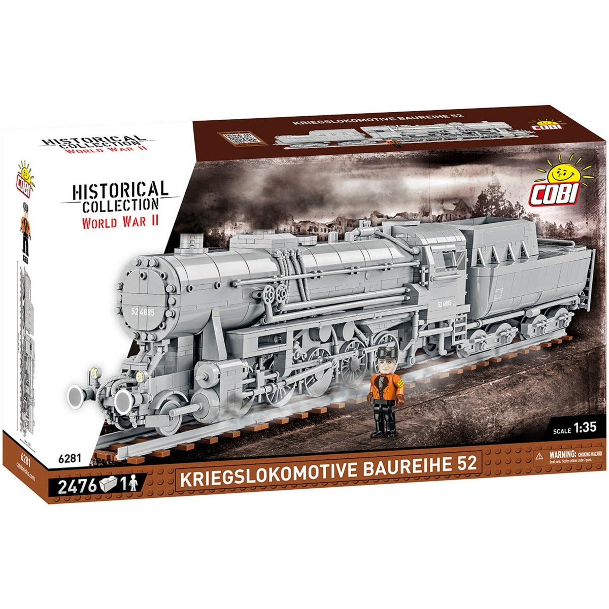 Cobi kriegslokomotive baureihe 52 constructiespeelgoed (schaal 1:35)