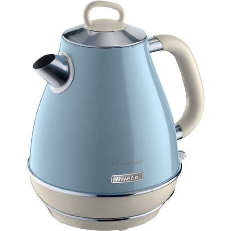 Ariete Vintage Wasserkocher 2869 05 (hellblau, 1,7 Liter)