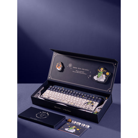 Iqunix F97 Starry Tryst RGB mechanische Gaming-Tastatur (dunkelblau, US-Layout (QWERTY), Iqunix Silent Rose, 96 %, RGB-LEDs, Hot-Swap-fähig, PBT, 2,4 GHz | Bluetooth 5.1 | USB-C)
