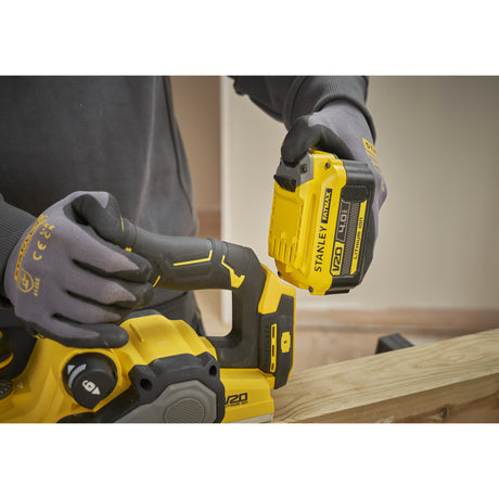 Stanley Fatmax V20 18 V bürstenloser Elektrohobel (schwarz gelb, Akku und Ladegerät nicht im Lieferumfang enthalten)
