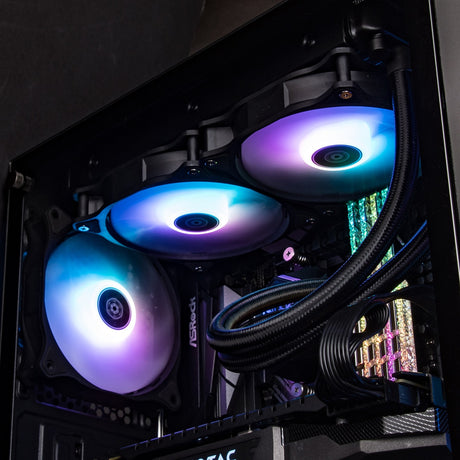 Silverstone Air Blazer 120R RGB-Gehäuselüfter (schwarz, 120 x 25 x 120 mm, PWM)