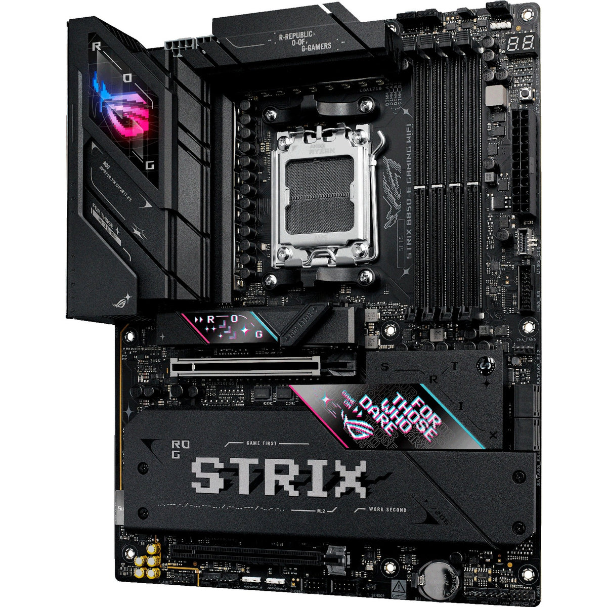 Asus ROG Strix B850-E Gaming WiFi Socket AM5 Motherboard (Schwarz, RAID, 5GB-LAN, Wi-Fi 7, BT, Sound, ATX)