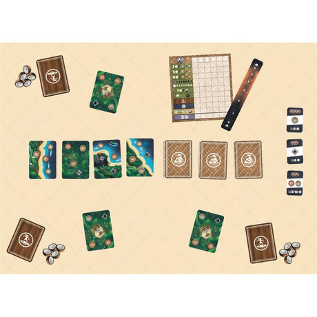 Europäisches Spielernetzwerk Motu-Brettspiel (Englisch Französisch, 1 - 6 Spieler, 30 Minuten, ab 9 Jahren)