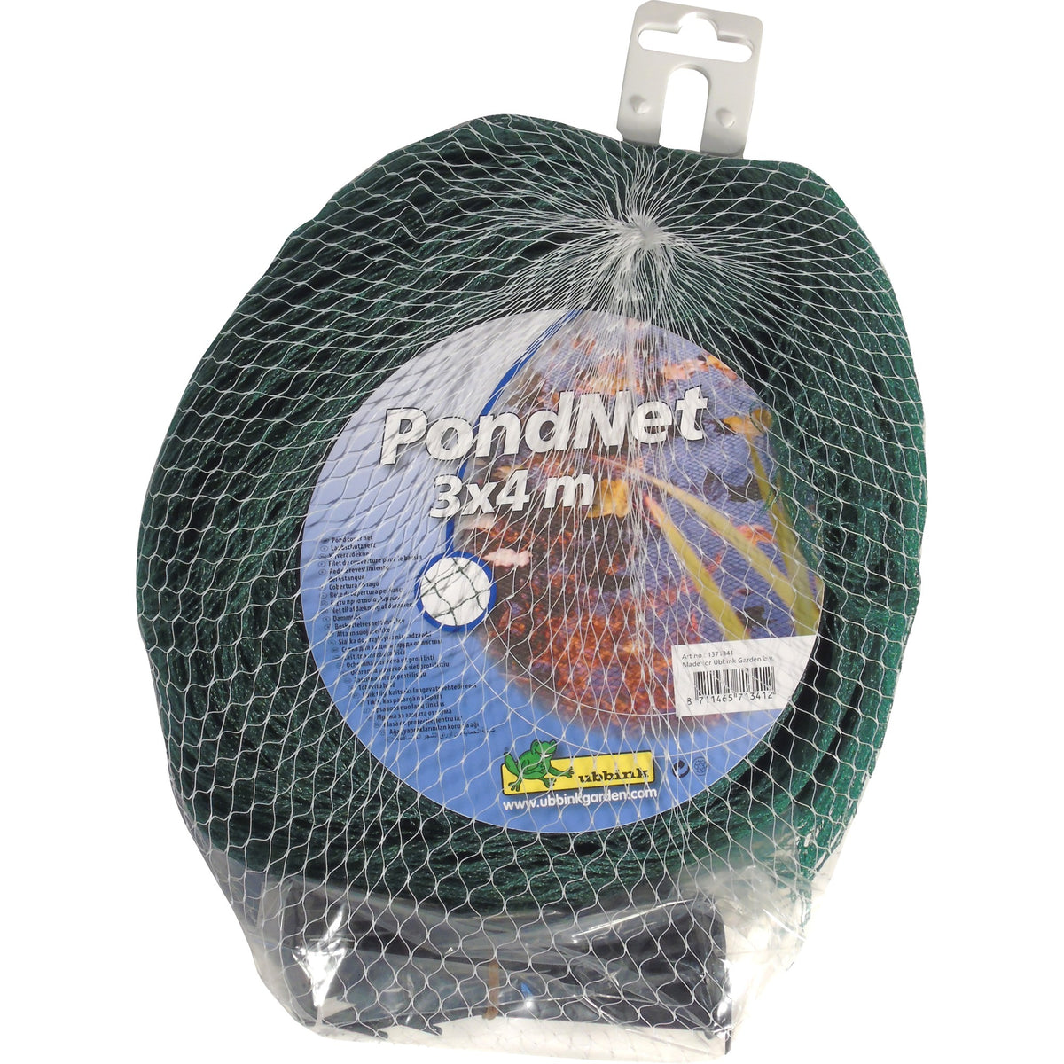 Ubbink Teichabdecknetz 3x4 m Abdeckung (grün)