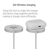 Club 3d cac-3026 qi2 25w draadloze oplader (wit, qi-gecertificeerd, magsafe-compatibel, magnetisch pad)
