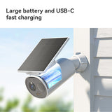 Imou Cell 3c All-in-One – 2K-Funküberwachungskamera für den Außenbereich – inklusive integriertem Solarpanel – komplett kabellos – Außenüberwachung mit Farbnachtsicht – Sirene – IP66 wetterfest – große 5000-mAh-Akkukapazität