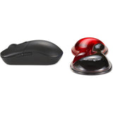 Kensington Slim Duo Gel-Maus, Trackball-Handgelenkauflage, Handgelenkstütze (rot, schwarz)