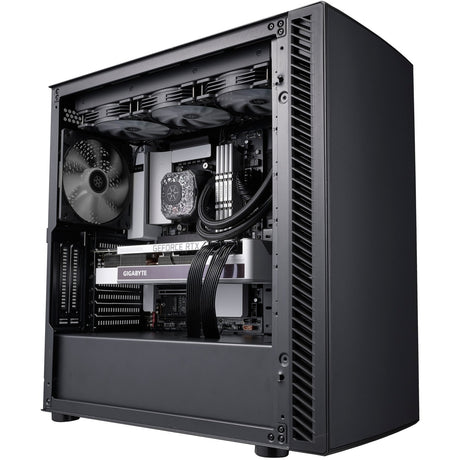 Silverstone Seta Q1 Midi-Tower-Gehäuse (schwarz | 2x USB-A | 1x USB-C)