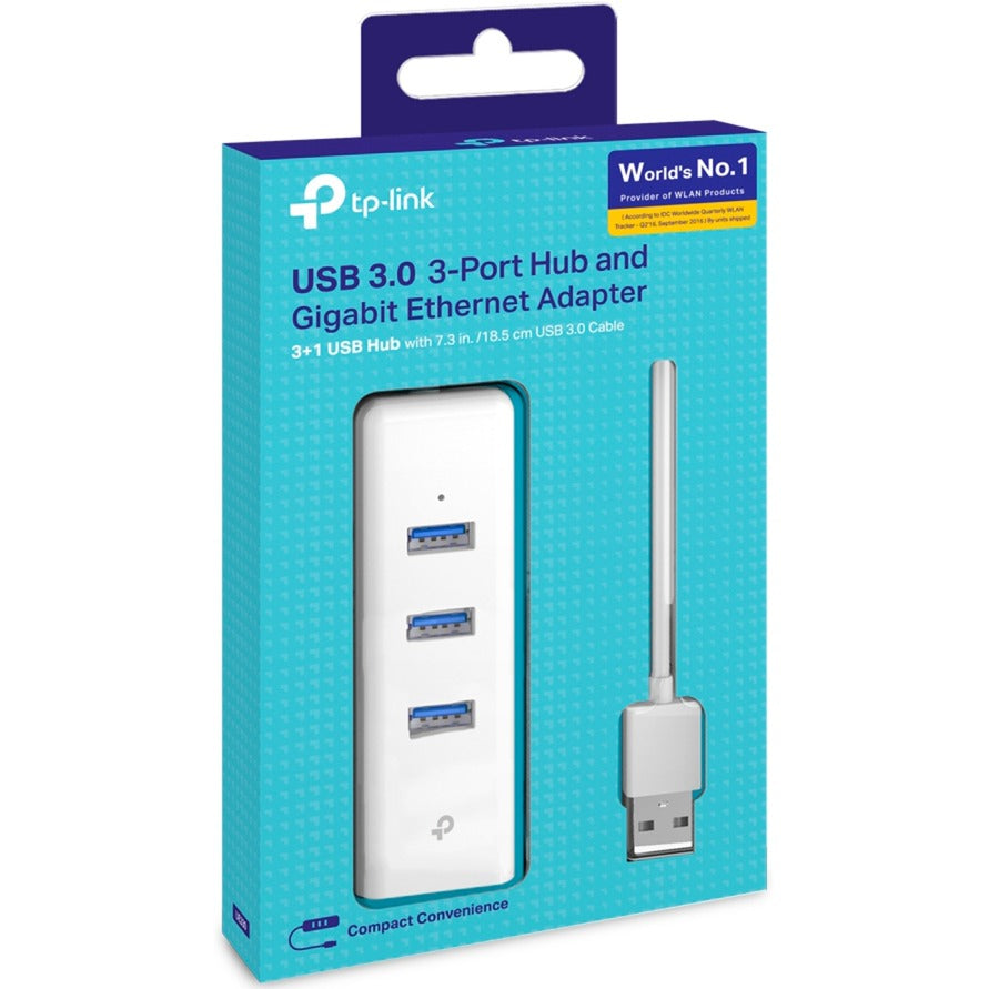 TP-Link USB 3.0 3 Poort Hub Gigabit Ethernet-Adapter 2 i