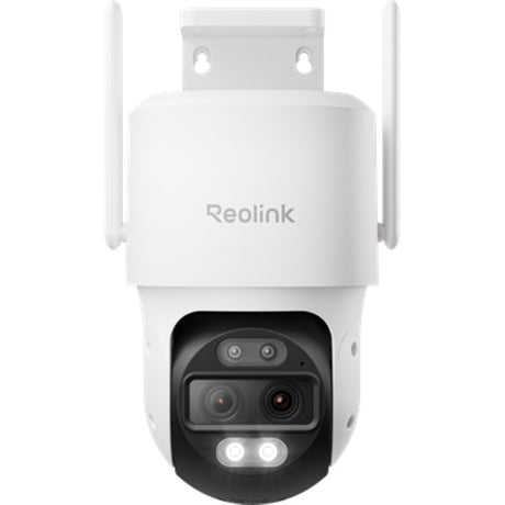 Reolink 4K-Außenkamera mit zwei Objektiven – 2,4-5-GHz-WLAN – automatische Zoomverfolgung – Schwenk-Neigefunktion – AI-Videosuche – Trackmix-Serie W760