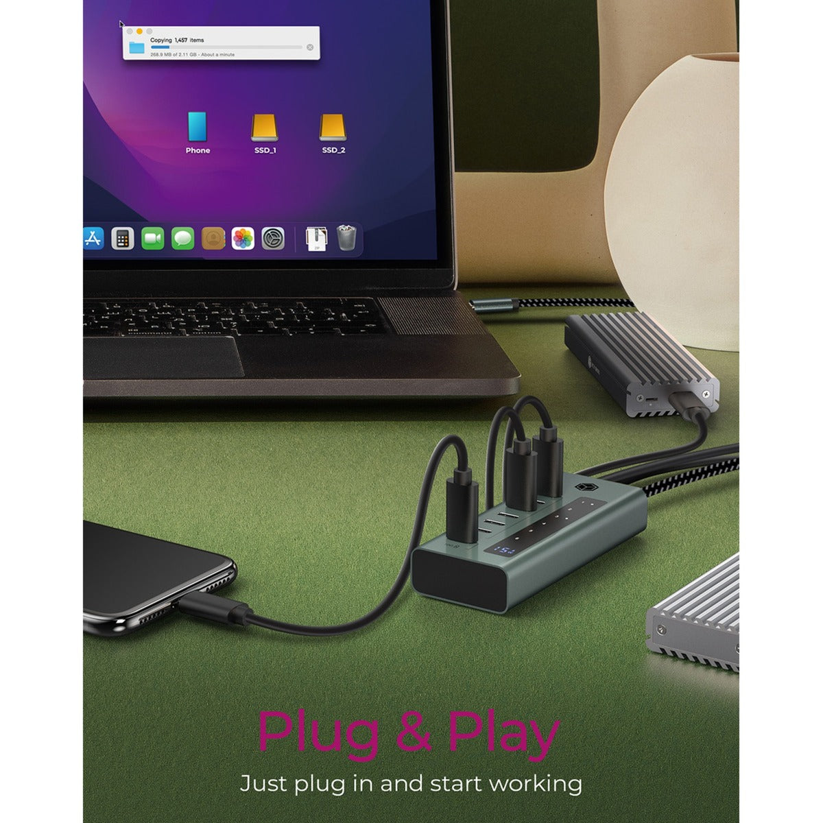 Icy Box Icy Box 7-Port USB 3.2 Gen 2 Typ-C-Hub