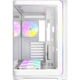 Antec C5 Curve Argb Midi-Tower-Gehäuse (weiß | 2x USB-A | 1x USB-C | gehärtetes Glas)