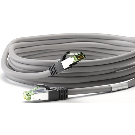 Goobay Netzwerkkabel Kat.8.1 S FTP (grau, 0,25 Meter)