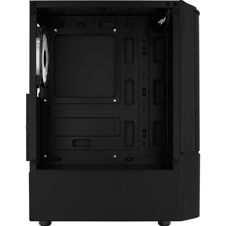 Aerocool Quantum Mesh v3 Midi-Tower-Gehäuse (schwarz grau | 3x USB-A | RGB | Fenster)