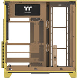 Thermaltake view 390 air butter caramel midi tower behuizing (geel | 2x usb-a | 1x usb-c | tempered glass)
