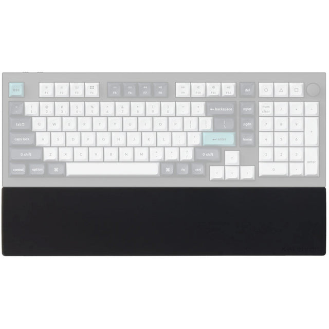 Keychron Silikon-Handballenauflage für Q12 Q5 Pro Q5 Max Q5 HE L3 Handgelenkauflage (schwarz)