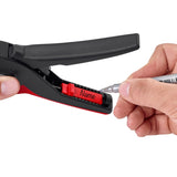 Automatische Abisolierzange von Knipex | Länge 195 mm | 0,08-16 (awg 28-5) mm² | 1 Stück - 12 52 195 - 12 52 195