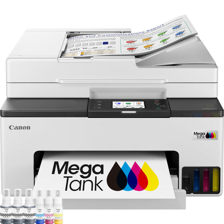 Canon maxify gx2051 all-in-one inkjetprinter met faxfunctie (wit, printen, kopiëren, scannen, faxen, wi-fi)