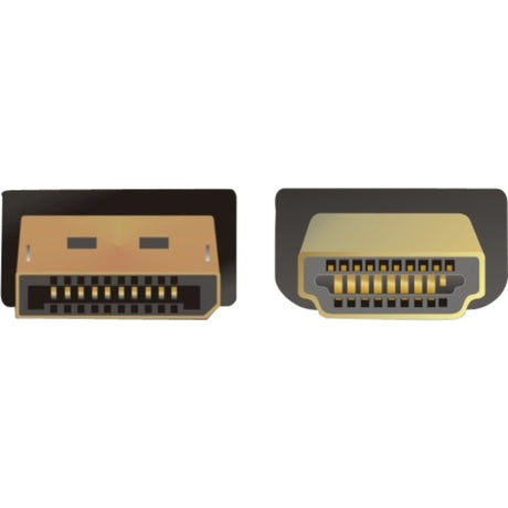 Delock Displayport > High Speed HDMI Adapter (schwarz, 3 Meter, passiv, 4k, vergoldet)