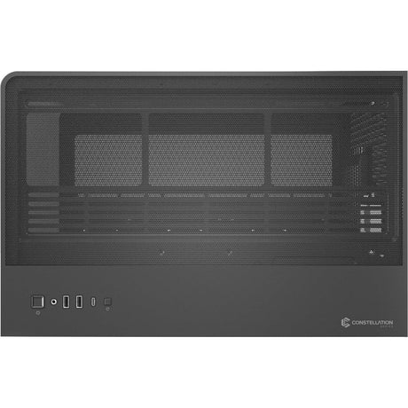 Antec C8 Curve Wood Midi-Tower-Gehäuse (schwarze Holzfarbe | 2x USB-A | 1x USB-C | gehärtetes Glas)
