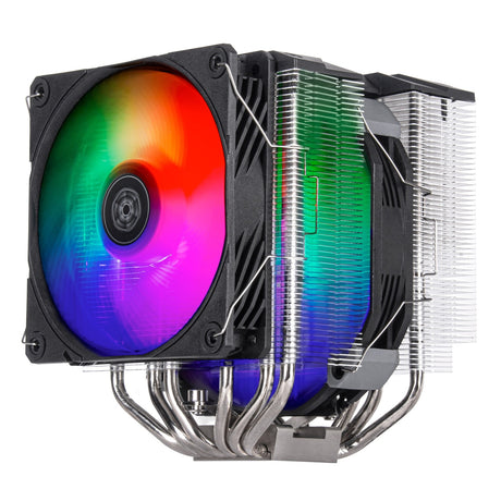 Silverstone SST-HYD140-ARGB CPU-Kühler (4-Pin-PWM-Lüfteranschluss, 4-1 Pin ARGB (5V LED))