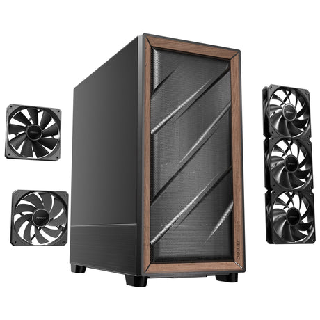 Antec Flux Se Midi-Tower-Gehäuse (schwarz | 2x USB-A | 1x USB-C)
