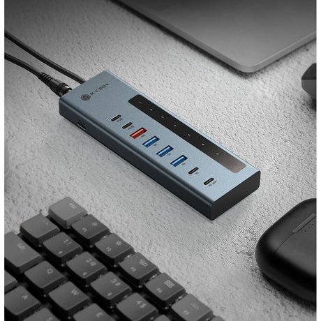 Icy Box ib-hub1743-cpd 9-in-1-Hub-Dockingstation (blau)