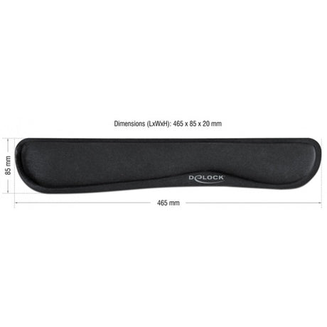 Delock Handballenauflage für Tastatur Laptop Handballenauflage (schwarz)