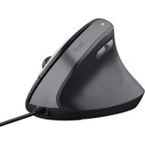 Trust bayo ii bedrade ergonomische muis (zwart, 800 dpi - 2400 dpi)