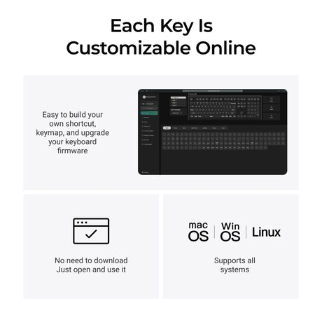 Keychron k10 max-h12 rgb mechanisch toetsenbord (zwart, us lay-out (qwerty), apex red, 100%, rgb leds, osa double-shot pbt, hot swap, usb-c | 2.4 ghz | bluetooth 5.1)