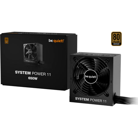 Ruhig sein! Systemleistung 11 650-Watt-Netzteil (schwarz, 1x 12VHPWR, 2x PCIe)