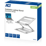 Act Connectivity Laptopständer Aluminium (Aluminium, klappbar, stufenlos höhenverstellbar)