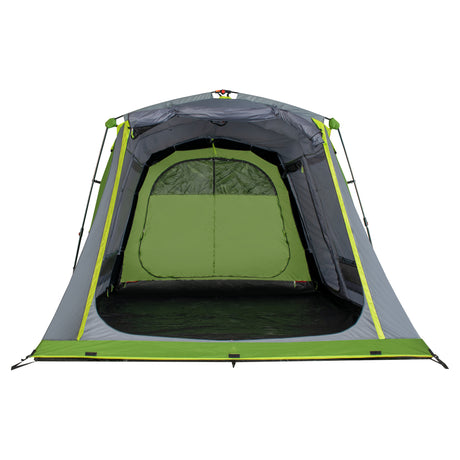 Coleman Fastpitch Victoria Falls 4 Verdunkelungszelt – 4-Personen-Zelt – schneller Aufbau dank Fastpitch – Blackout-Schlafzimmer-Technologie – grün