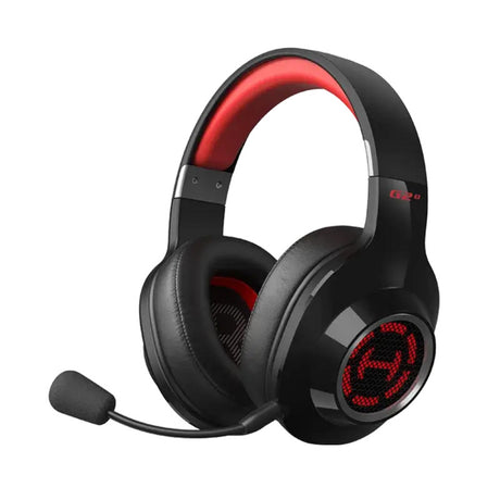 Edifier G2 S Wireless 7.1 Gaming Headset Over-Ear Gaming Headset (Schwarz Rot, RGB, Bluetooth 2,4 GHz USB)