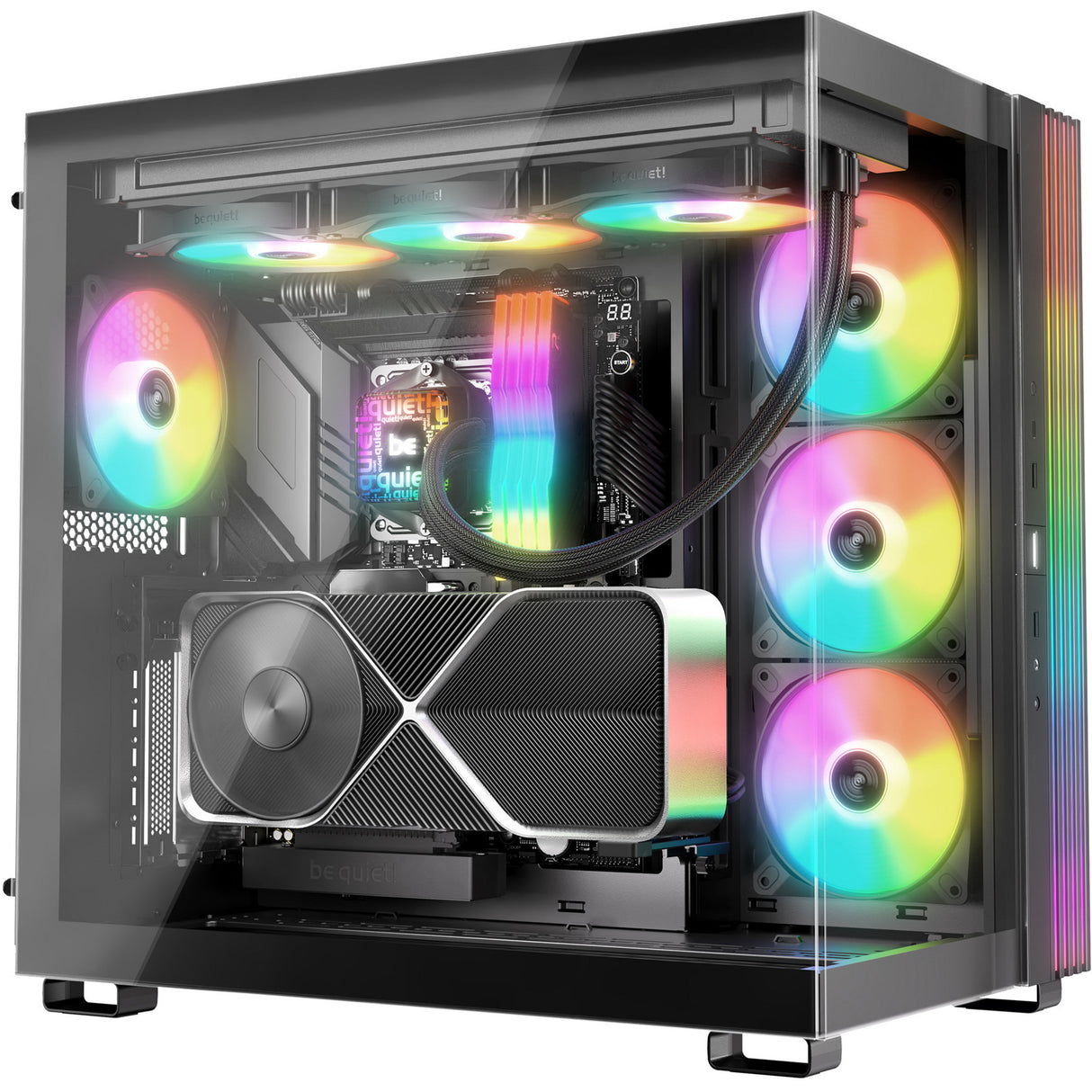 Ruhig sein! Pure Loop 3 lx 360 Wasserkühlung (schwarz, pwm)